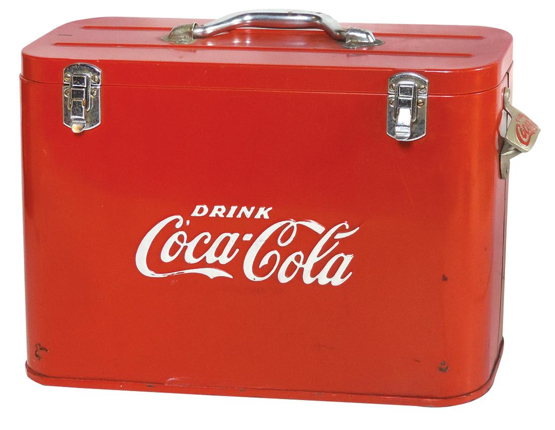 Coca-Cola Airline Cooler, complete w/opener on side, (1 of 1)