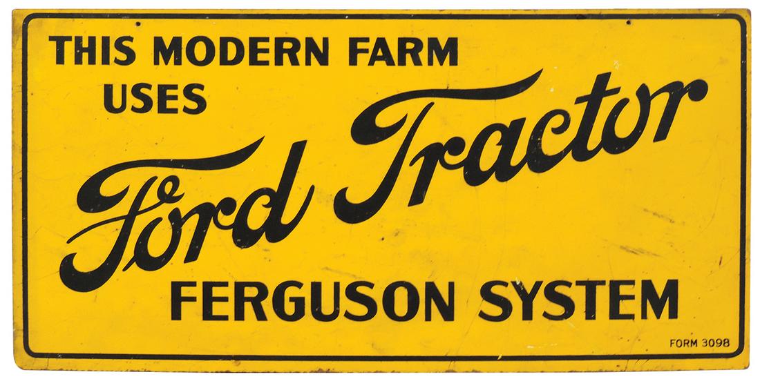 Farm Sign, Ford Tractor "Ferguson System", litho on (1 of 1)