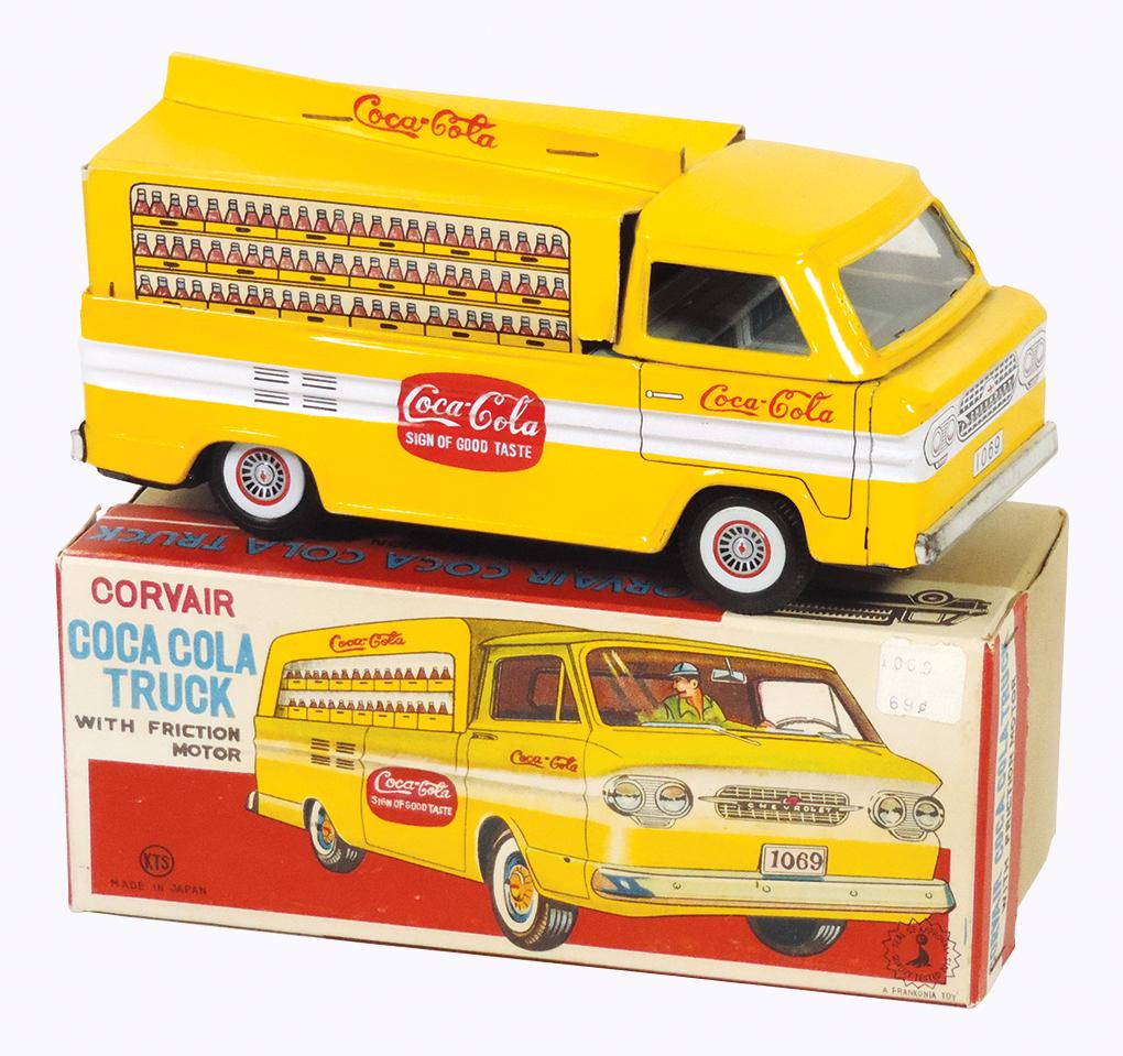 Coca-Cola Toy Corvair Pickup w/Box, Japanese litho on (1 of 1)