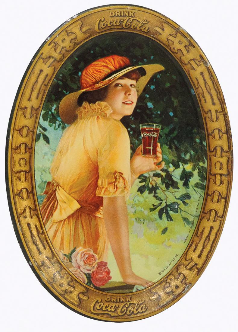 Coca-Cola Tip Tray, c.1916 , "Drink Coca-Cola" on top & (1 of 1)