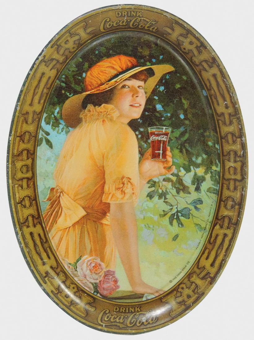 Coca-Cola Tip Tray, c.1916 , "Drink Coca-Cola" on top & (1 of 1)