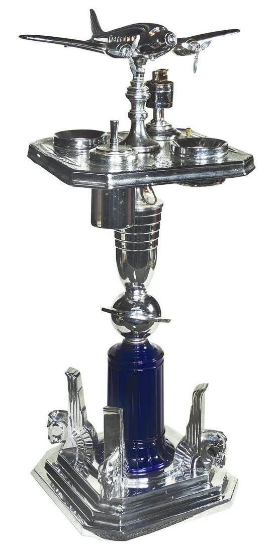 Tobacciana, Art Deco Smoking Stand, contemporary (1 of 1)
