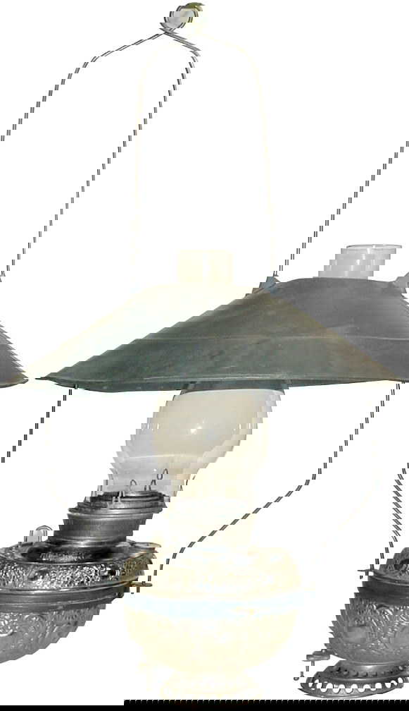 1185 Country store hanging kerosene lamp, "The Miller