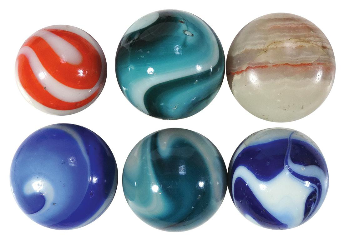 Automotive Gear Shift Knobs (6), colorful Akro-Agate (1 of 1)