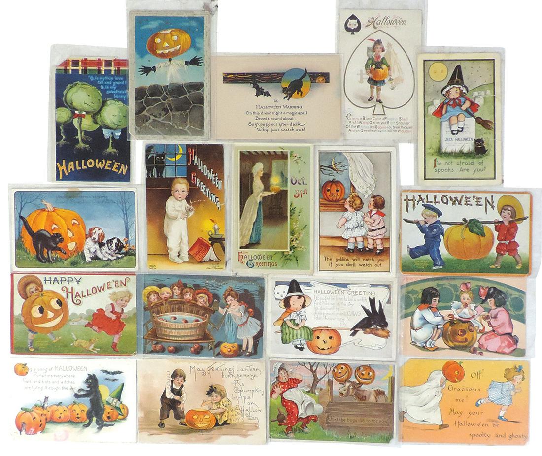 Postcards, Halloween (18), artist-signed Griggs & (1 of 1)