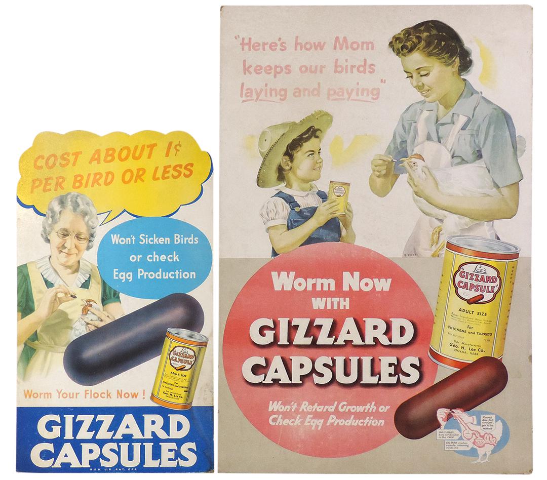 Veterinary Medicine Signs (2), Lee's Gizzard Capsules, (1 of 1)