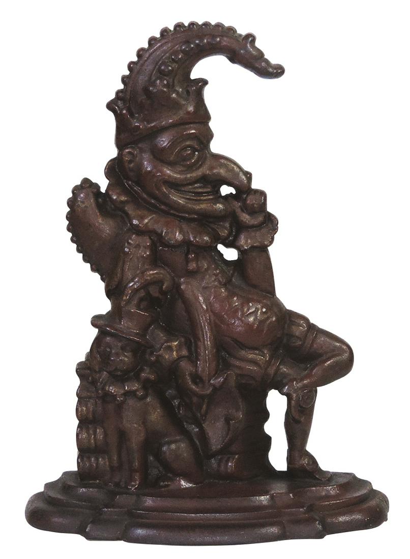 Doorstop, "Punch & Toby" cast iron figural w/nice orig (1 of 1)