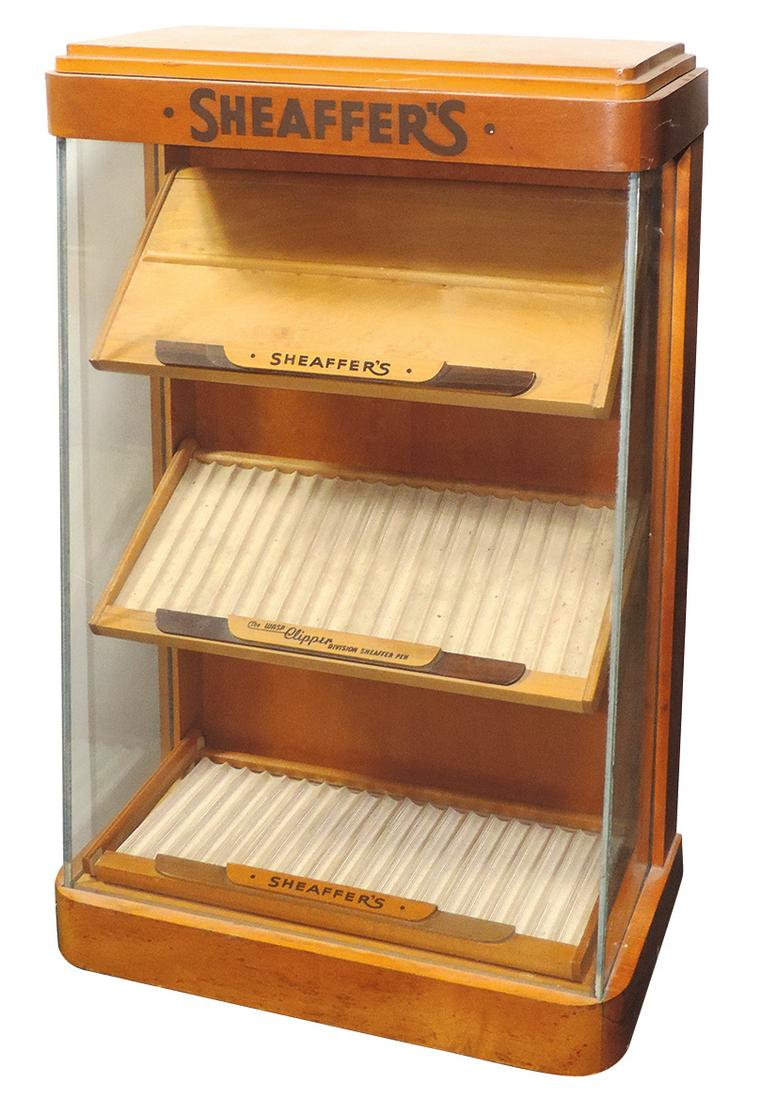 Fountain Pen Display Cabinet, Sheaffer's countertop (1 of 1)