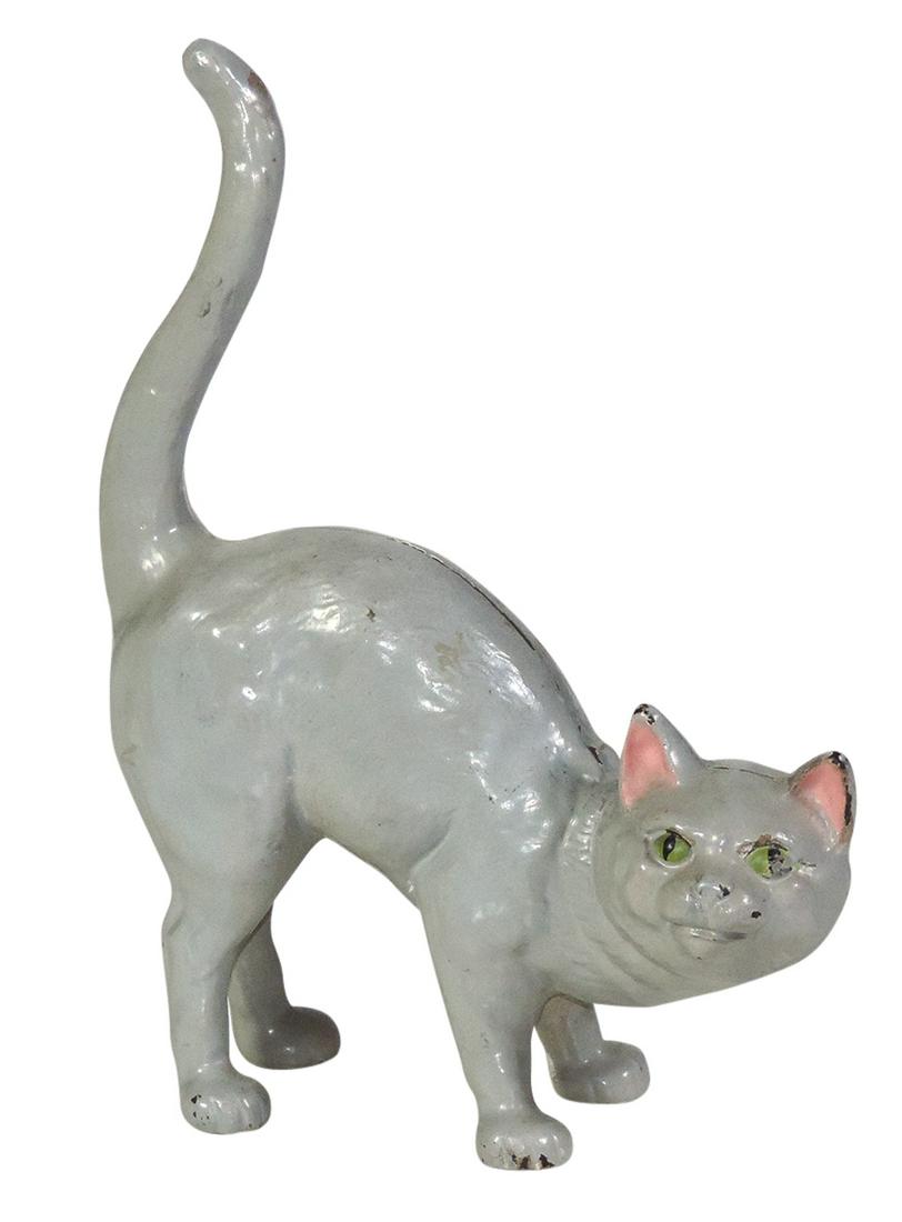 Doorstop "Green-Eyed Cat" #216, mfgd by Hubley, cast (1 of 1)
