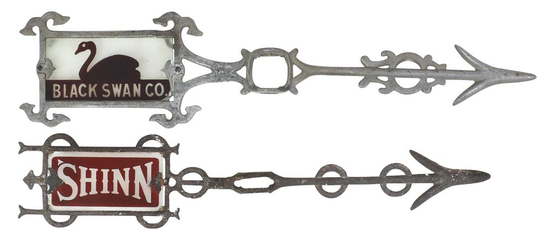 Lightning Rod Arrows (2), "Shinn" red etched glass tail (1 of 1)