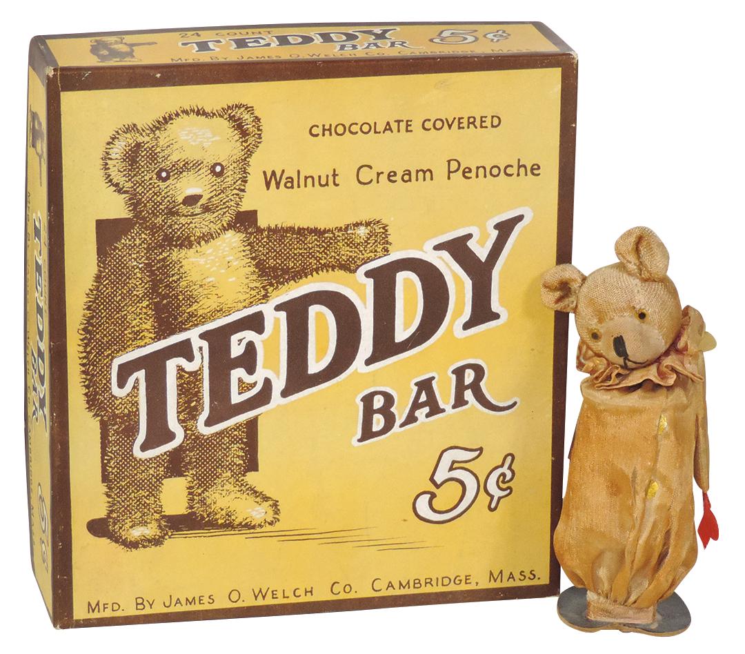 Candy Store (2), Rare Teddy Bar 5 Cent Box, printed tag (1 of 1)