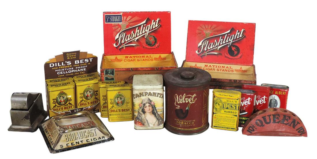 Tobacciana (16), "Broadcast" cigar glass change tray, (1 of 1)