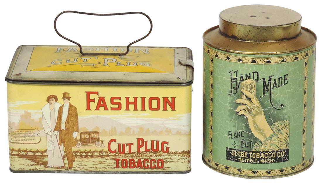 Tobacciana Tins (2), Fashion Cut Plug Lunchbox, litho (1 of 1)