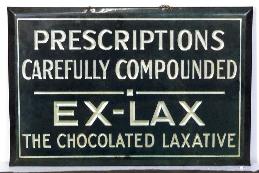 Apothecary Advertising Sign, Ex-Lax "The Chocolated (1 of 1)