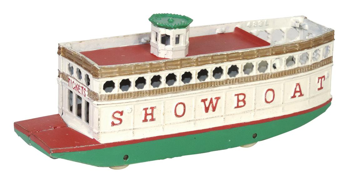 Toy "Showboat" Floor Toy, mfgd by Arcade, cast iron (1 of 1)