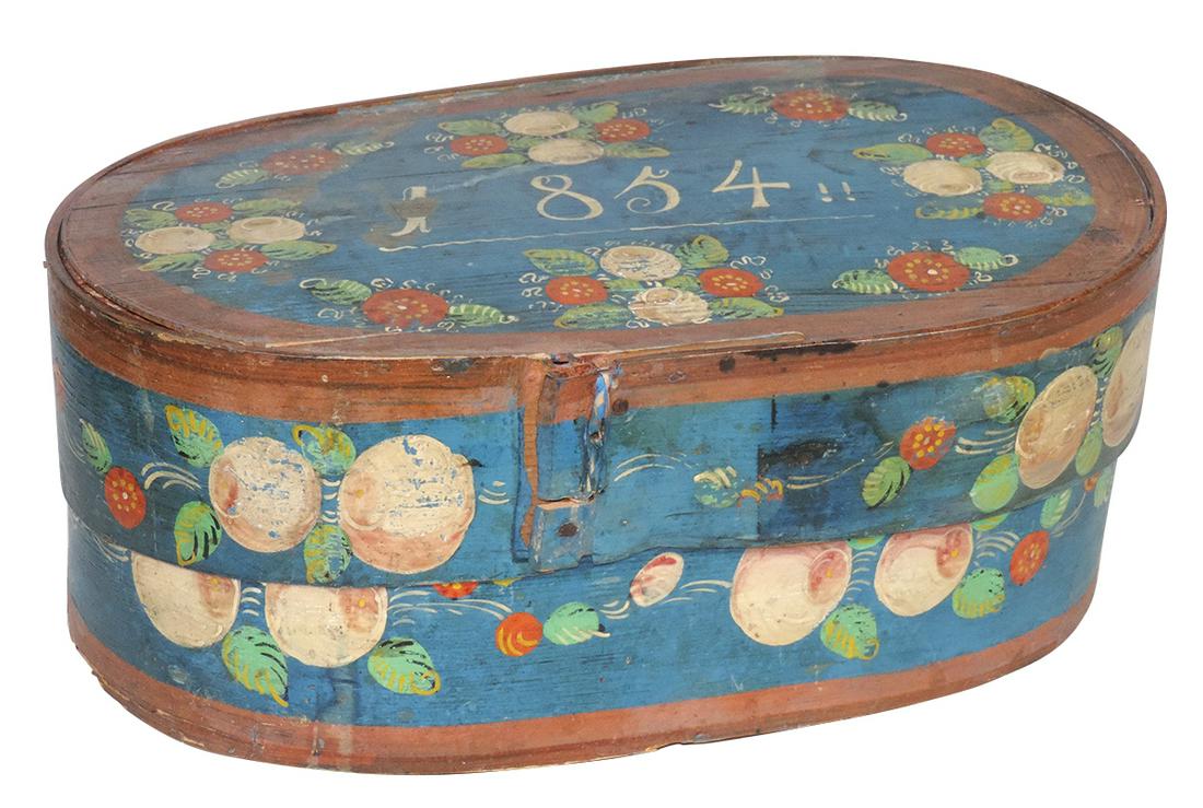 Norwegian Folk Art, carved & polychrome bentwood (1 of 1)