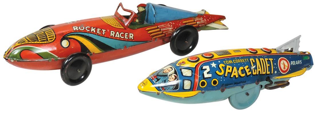 Toy Rockets (2), Tom Corbett Space Cadet & Rocket (1 of 1)