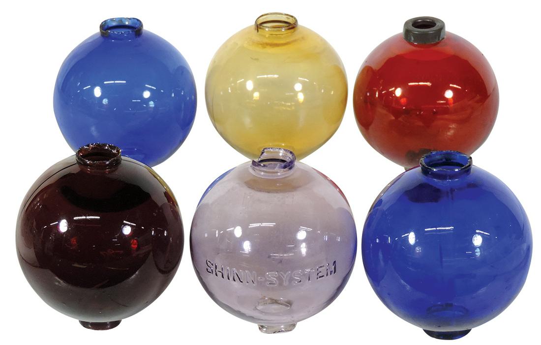 Lightning Rod Glass Balls (3), plain rounds incl dark (1 of 1)