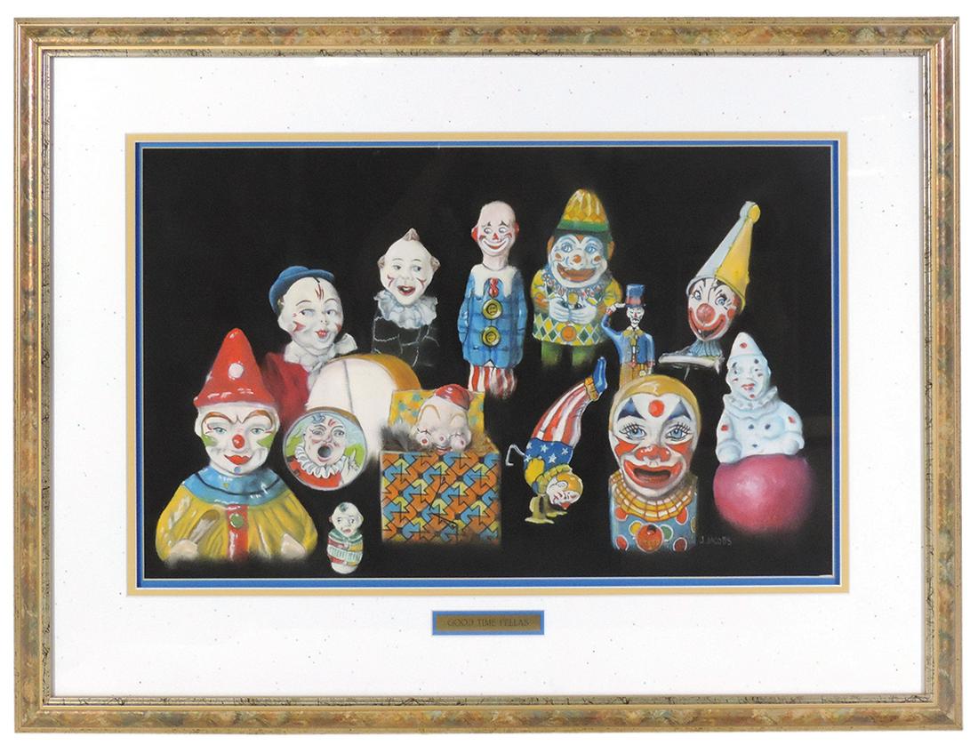 Painting, "Good Time Fellas" by contemporary artist J. (1 of 1)