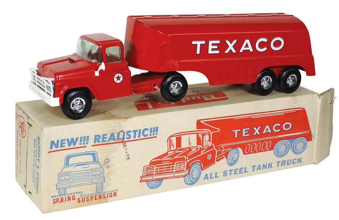 Toy Truck, Buddy L Texaco All Steel Tank Truck, NOS in: Toy Truck, Buddy L Texaco All Steel Tank Truck, NOS in orig box, Exc+ cond, 24"L.