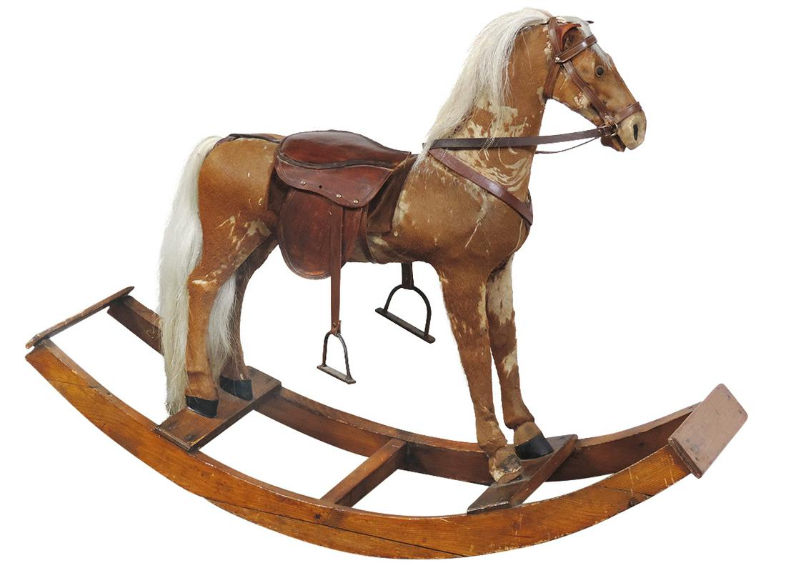 Toy Rocking Horse, Victorian, carved wood & (1 of 1)