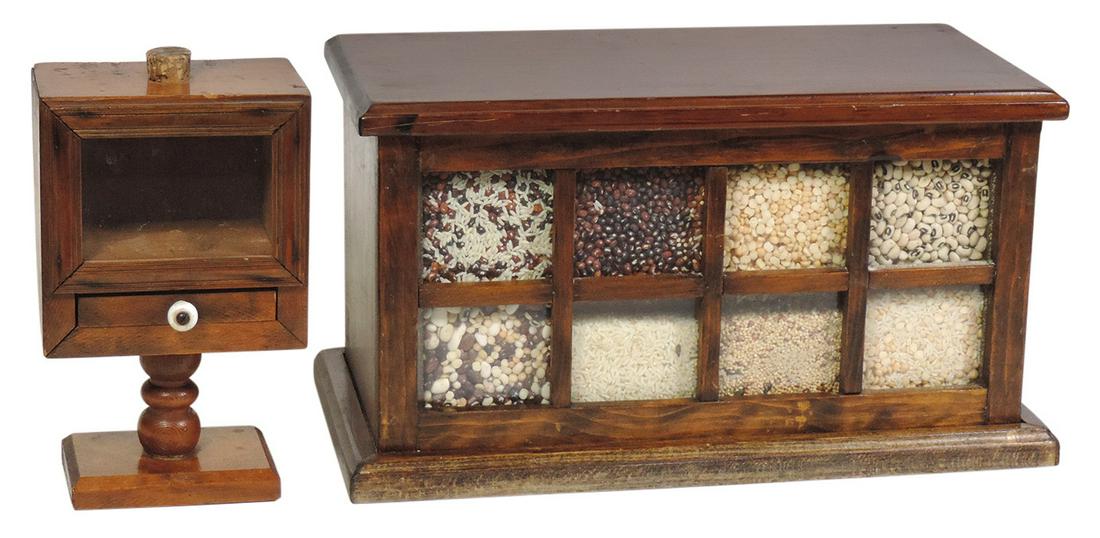 Wooden Ware (2), glazed wood Black Bale Voting Box & co (1 of 1)