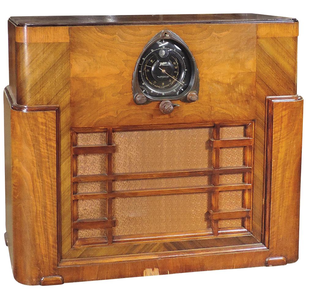 Radio, Zenith Deluxe floor console, scarce double-wide (1 of 2)