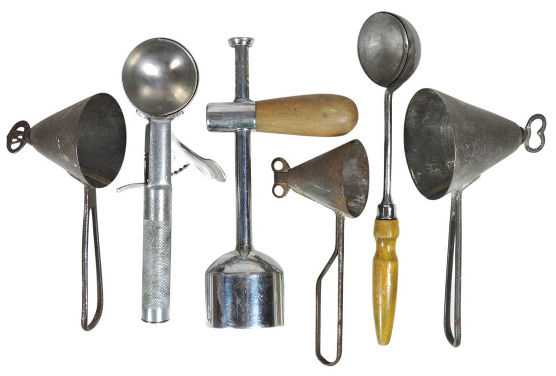 Ice Cream Dippers (6), unmarked cylinder w/plunger (1 of 1)