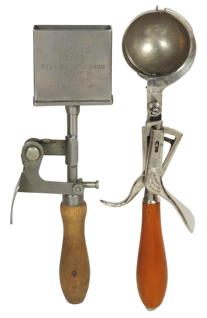 Ice Cream Dippers (2), Dover Mfg. Co., Size 20, Pat. (1 of 1)
