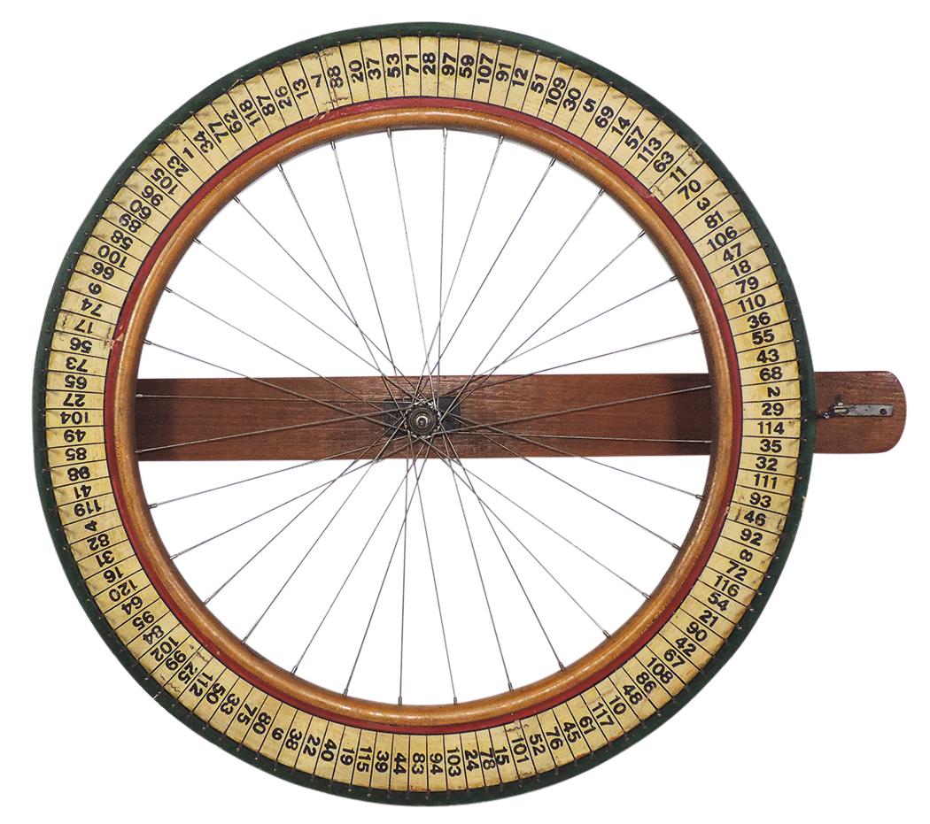 Arcade Gaming Wheel, spoked "Lobdell" wood-rimmed (1 of 1)