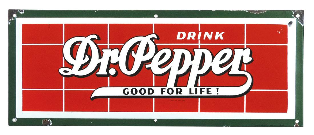 Soda Fountain Sign, Dr. Pepper "Good For Life" (1 of 1)