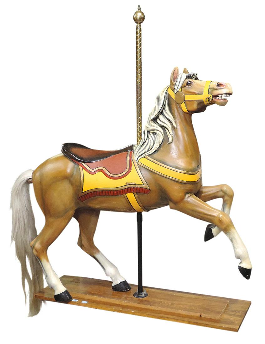 Carousel Animal, Prancing Horse, hand carved & (1 of 1)