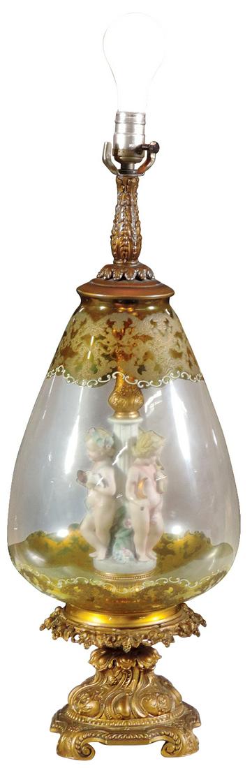 Lighting, Hollywood Regency figural table lamp, (1 of 4)