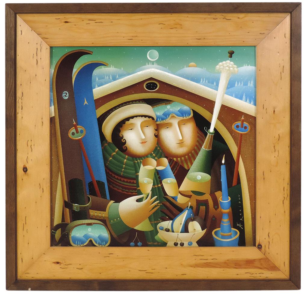 Fine Art, Anton Arkhipov (Russian 20th C.) "Popping the (1 of 1)