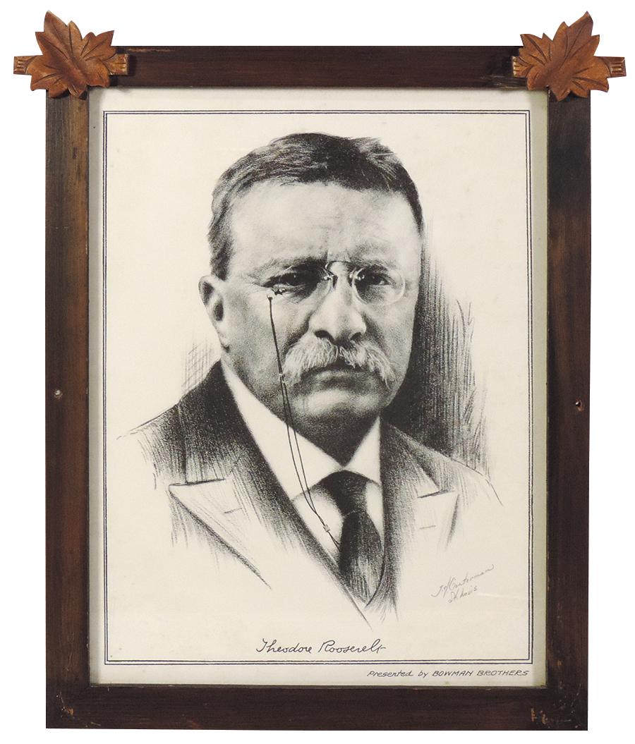 Decorative Art, framed Teddy Roosevelt print as (1 of 1)