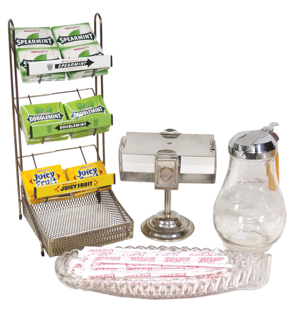 Soda Fountain Counter Items (4), Wrigley's wire counter (1 of 1)