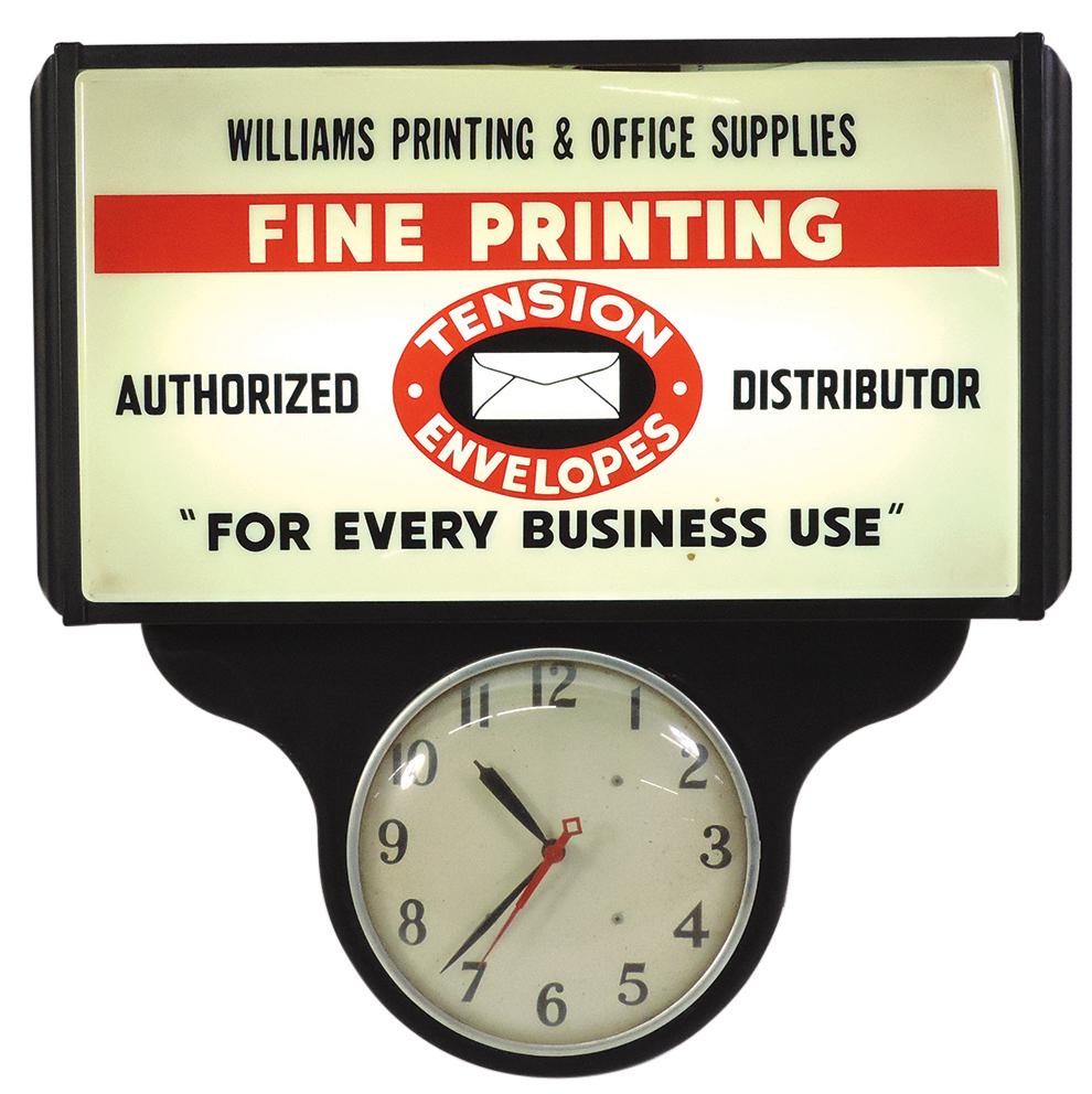 Office Supply Clock, "Williams Printing & Office (1 of 1)