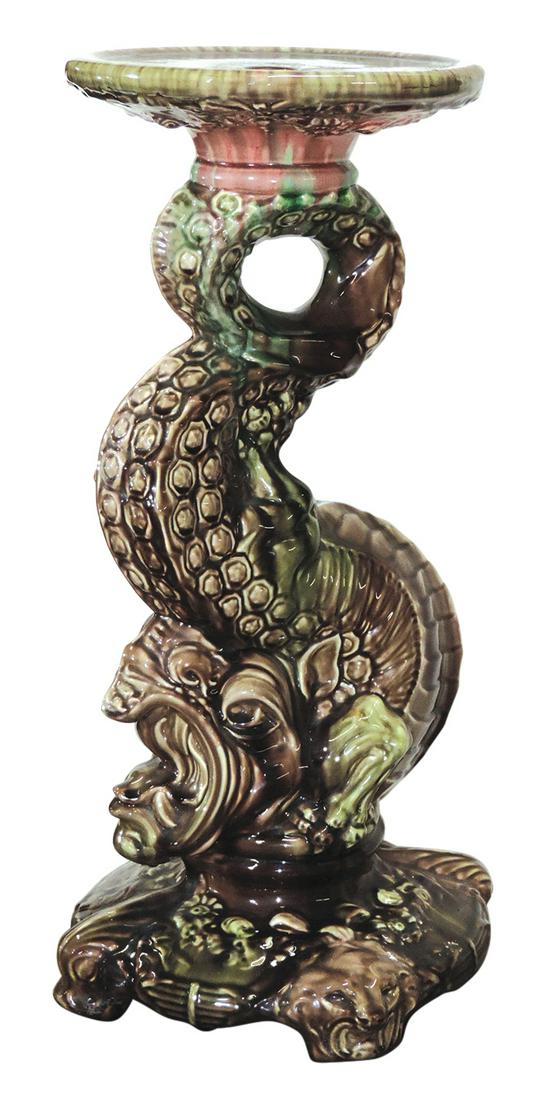 Art Pottery JardiniÃ¨re Stand, Majolica, (1 of 1)