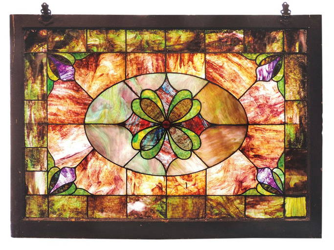 Architectural Stained Glass Casement Window, c.1900, Nov 12, 2021