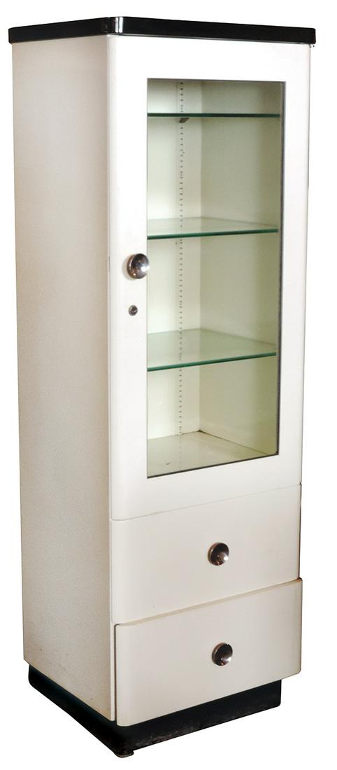 Medical Cabinet, porcelain on steel w/glazed door, 2 (1 of 1)
