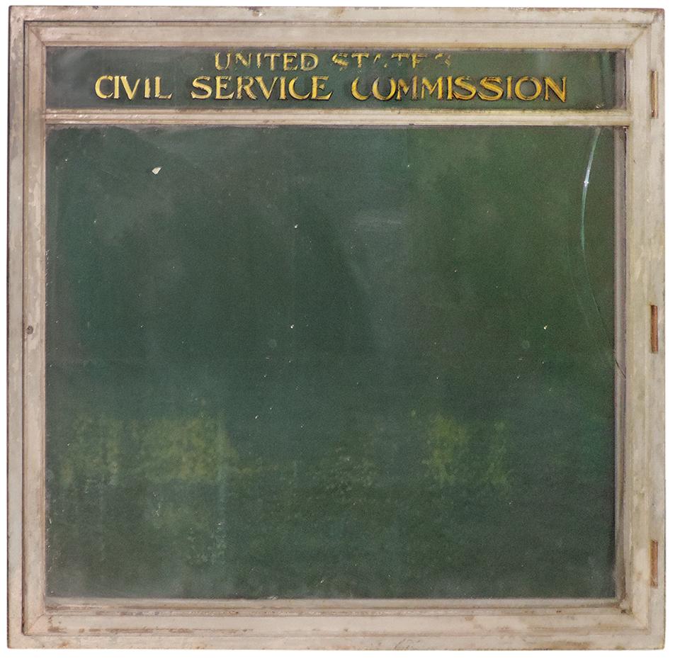 Architectural Directory Wall Cabinet, cast iron frame (1 of 1)