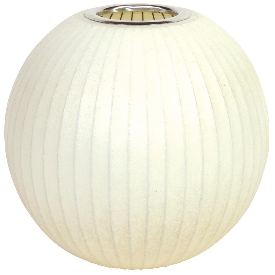 Mid-Century Modern Bubble Lamp Shade, designed by George Nelson for Herman Miller, fiberglass over: Mid-Century Modern Bubble Lamp Shade, designed by George Nelson for Herman Miller, fiberglass over wire form, apparently unmarked, Exc cond, 12"Dia.