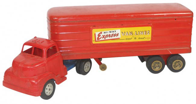 Toy truck, Marx Hi-Way Express Van Lines, plastic - May 07, 2011 | Rich Penn Auctions in OH Toy truck, Marx Hi-Way Express Van Lines, plastic - May 07, 2011 | Rich Penn Auctions in OH