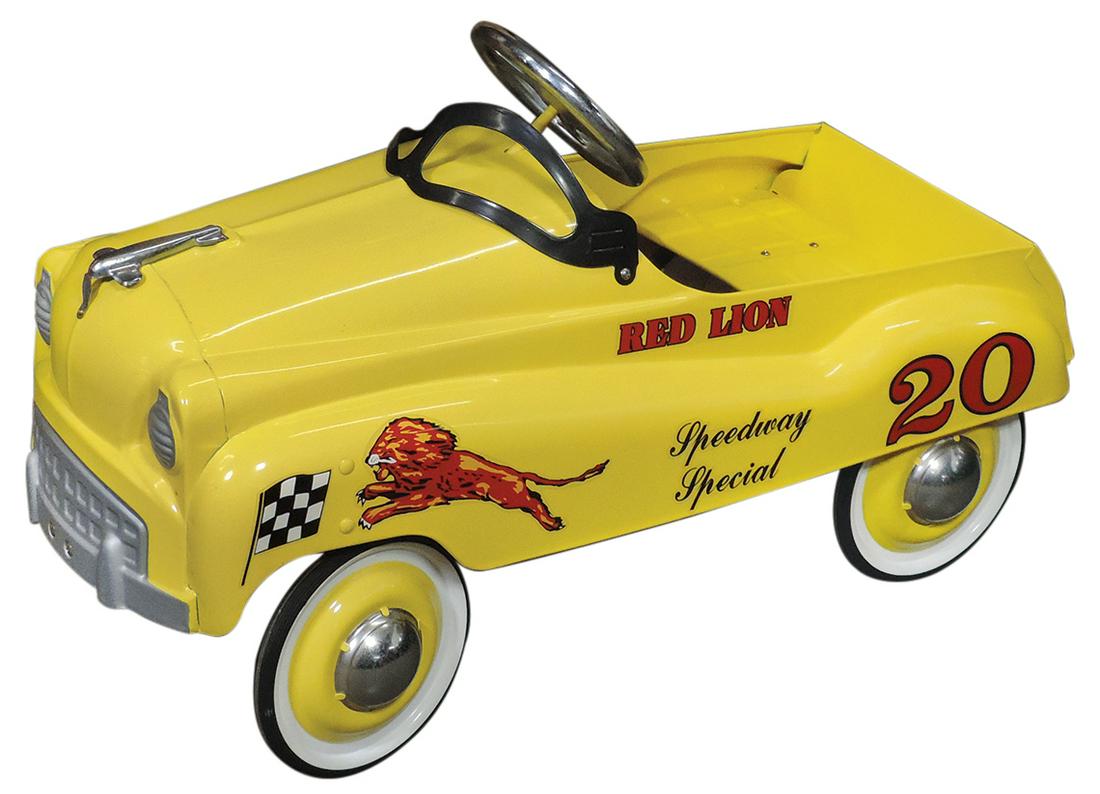 Child's Pedal Car, Gilmore Red Lion Speedway Special, pressed steel 1990 Edition, Exc cond, 21"H x (1 of 1)