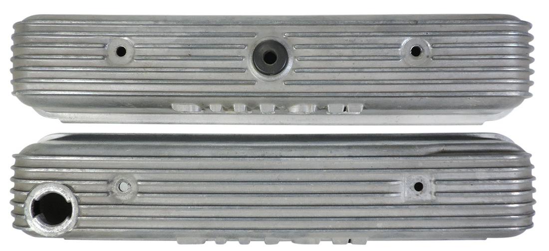 Valve Covers (2), Buick Nailhead, 401/425, aluminum, W-1370315 & W-1366222 Buick side script, VG (1 of 2)