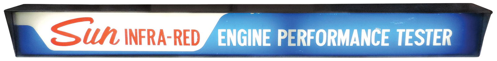 Engine Tester Sign, Sun Infra-Red Engine Performance Tester, a Rare dealer lightup sign, mfgd by Sun (1 of 1)