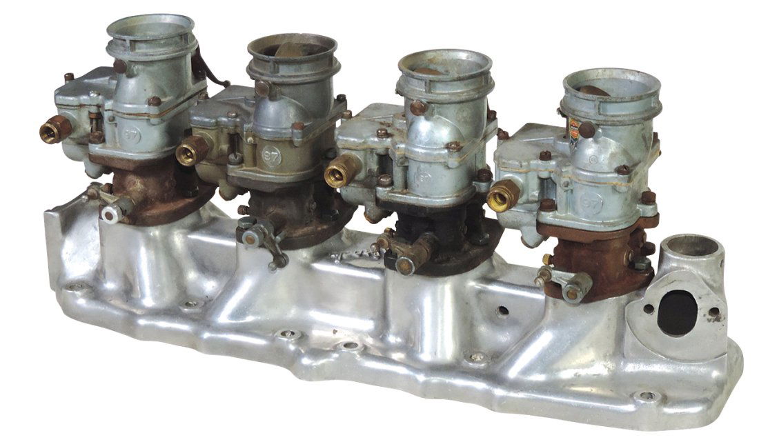 Intake Manifold, Edelbrock, for 193248 Ford Flathead w/4 Stromberg 97