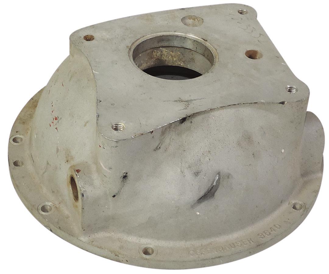 Transmission Adapter, Offenhauser 3640, LaSalle-Cadillac transmission adapter, has early Ford: Transmission Adapter, Offenhauser 3640, LaSalle-Cadillac transmission adapter, has early Ford mounting flange or bolt pattern, Exc orig cond.