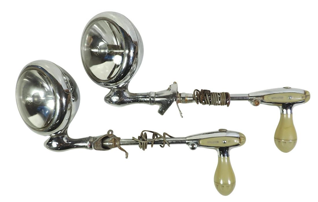 Automobile Spotlights (2), matching pair of Appleton adjustable spotlights in VG untested cond, (1 of 1)
