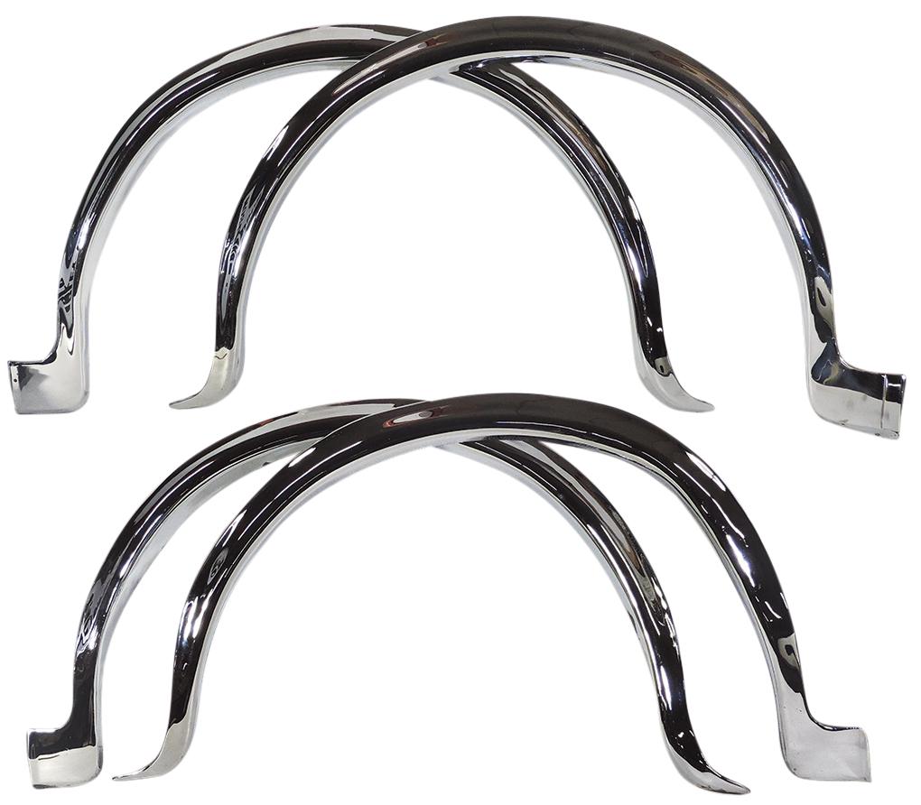 Packard Wheel Well Trim (4), for 1953 Packard Caribbean, Rare, one piece shows bend on upper (1 of 1)